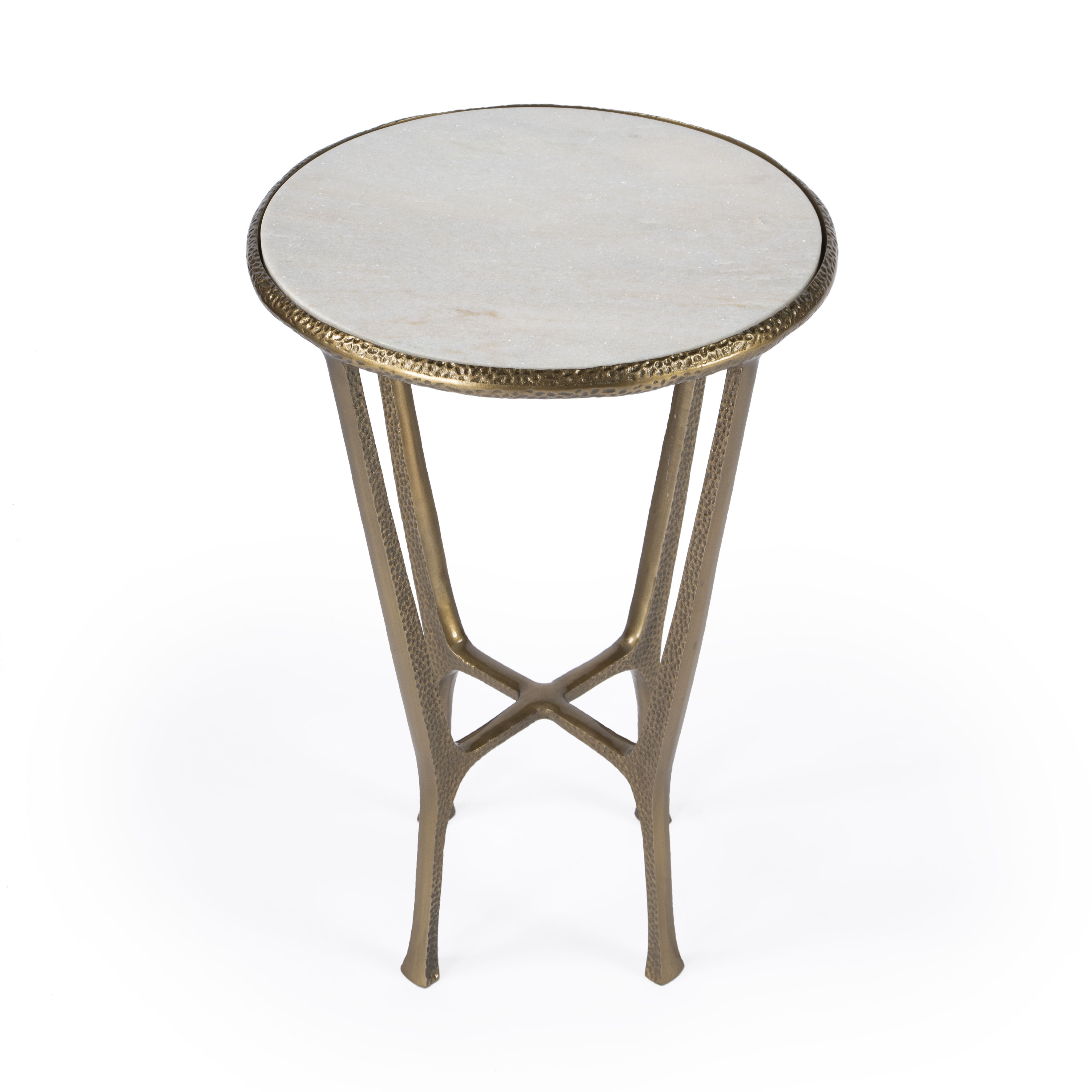 Switlania Marble Side Table in Gold