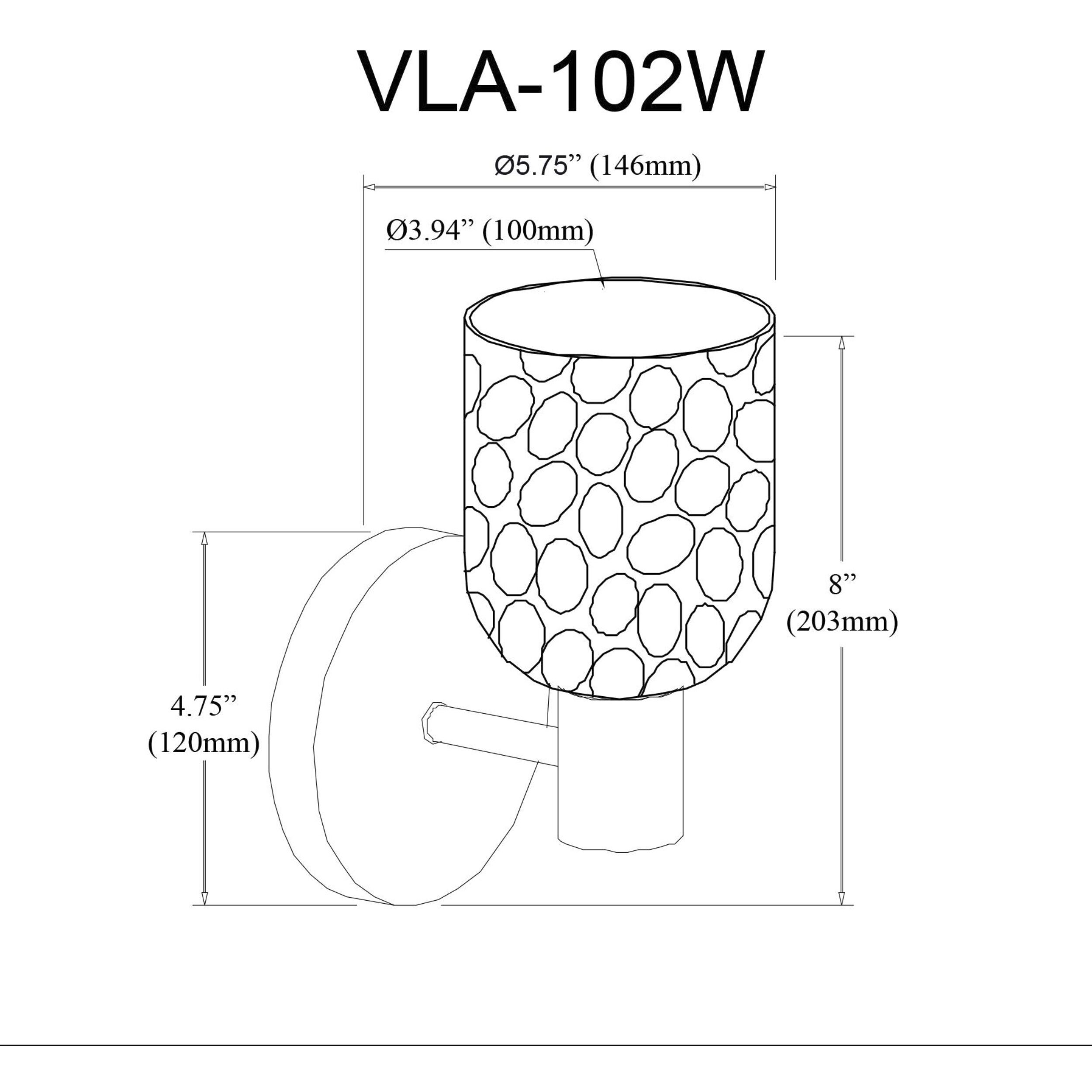 Vallora 1 Light 5.75 inch Polished Chrome Vanity Light Wall Light