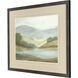 Plein Air Hills Blue and Green and Brown Framed Art