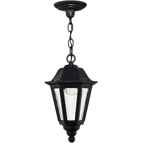 Estate Series Manor House LED 9 inch Black Outdoor Hanging Lantern