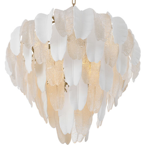 Saint Lucia 17 Light 32.09 inch White Ceramic Chandelier Ceiling Light, Large