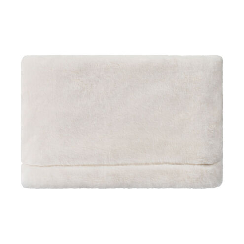 Cheri 60 X 50 inch Cream Throws, Rectangle