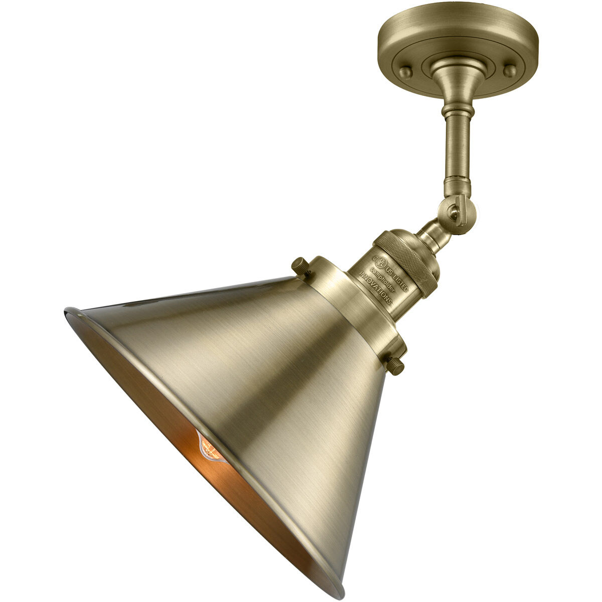 Franklin Restoration Briarcliff 1 Light 10 inch Antique Brass Sconce Wall Light, Franklin Restoration