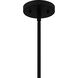 Haze 1 Light 10.5 inch Matte Black Mini Pendant Ceiling Light, Small