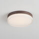 Illuminaire II LED 7 inch Bronze Flush Mount Ceiling Light