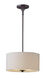 Bongo 2 Light 13 inch Oil Rubbed Bronze Semi-Flush Mount Ceiling Light