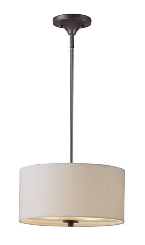 Bongo 2 Light 13 inch Oil Rubbed Bronze Semi-Flush Mount Ceiling Light