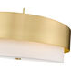Counterpoint 6 Light 31.5 inch Modern Gold Chandelier Ceiling Light