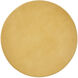 Lemy 12 inch Polished Brass and Clear Drinks Table