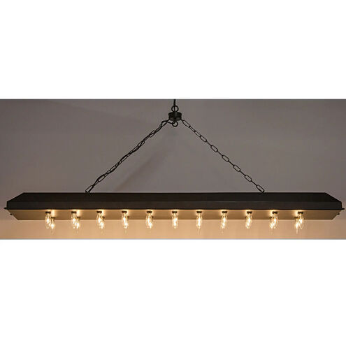 545 Club 22 Light 67 inch Matte Black Pendant Ceiling Light