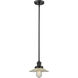 Franklin Restoration Halophane LED 9 inch Oil Rubbed Bronze Mini Pendant Ceiling Light in Clear Halophane Glass, Franklin Restoration