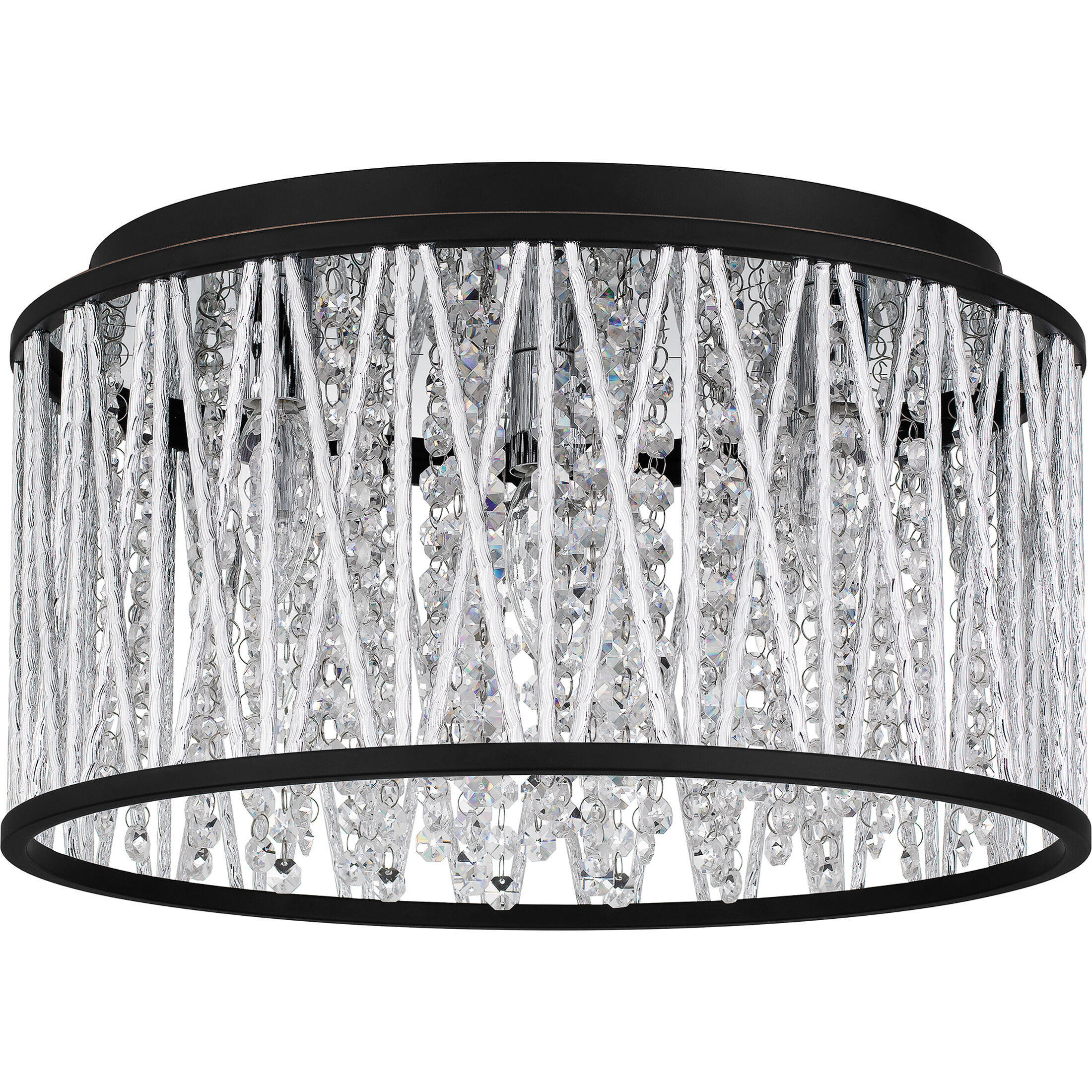 Celeste 5 Light 16.25 inch Matte Black Flush Mount Ceiling Light