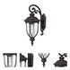 Laurens 1 Light 22.5 inch Black Coral Exterior Wall Mount