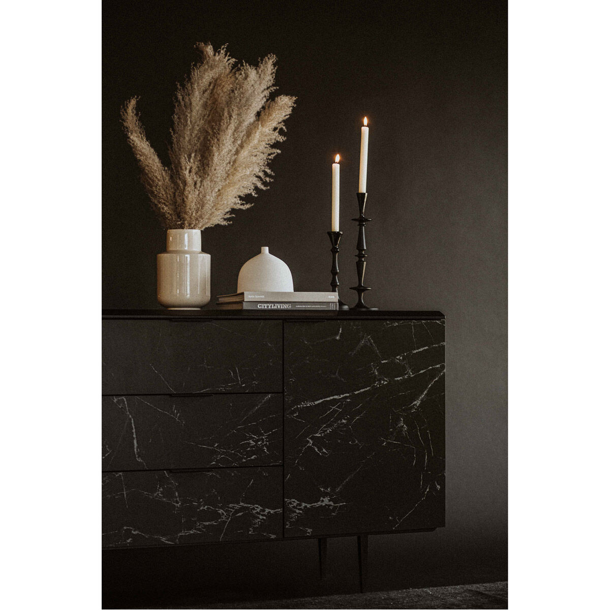 Medici 63 X 16 inch Black Sideboard