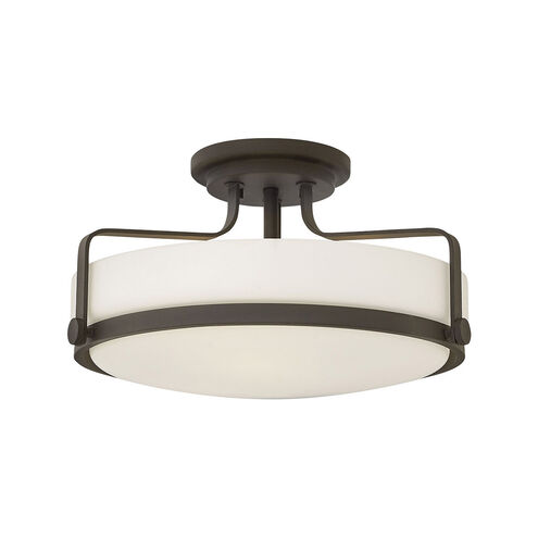 Harper LED 18 inch Oil Rubbed Bronze Semi-Flush Mount Ceiling Light