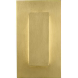 Sean Lavin Aspen LED Natural Brass Outdoor Wall Sconce, Integrated LED