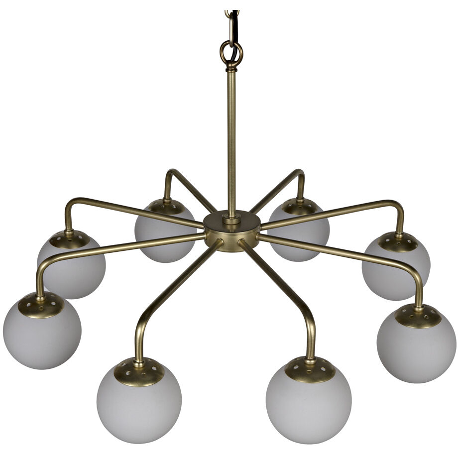 Larenta 8 Light 28 inch Antique Brass Chandelier Ceiling Light