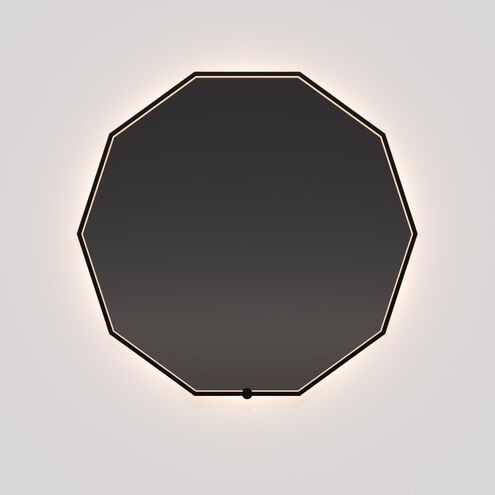 Deca 48 X 48 inch Black LED Lighted Mirror, Vanita by Oxygen