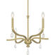 Viremont 6 Light 28 inch Vintage Brass Chandelier Ceiling Light