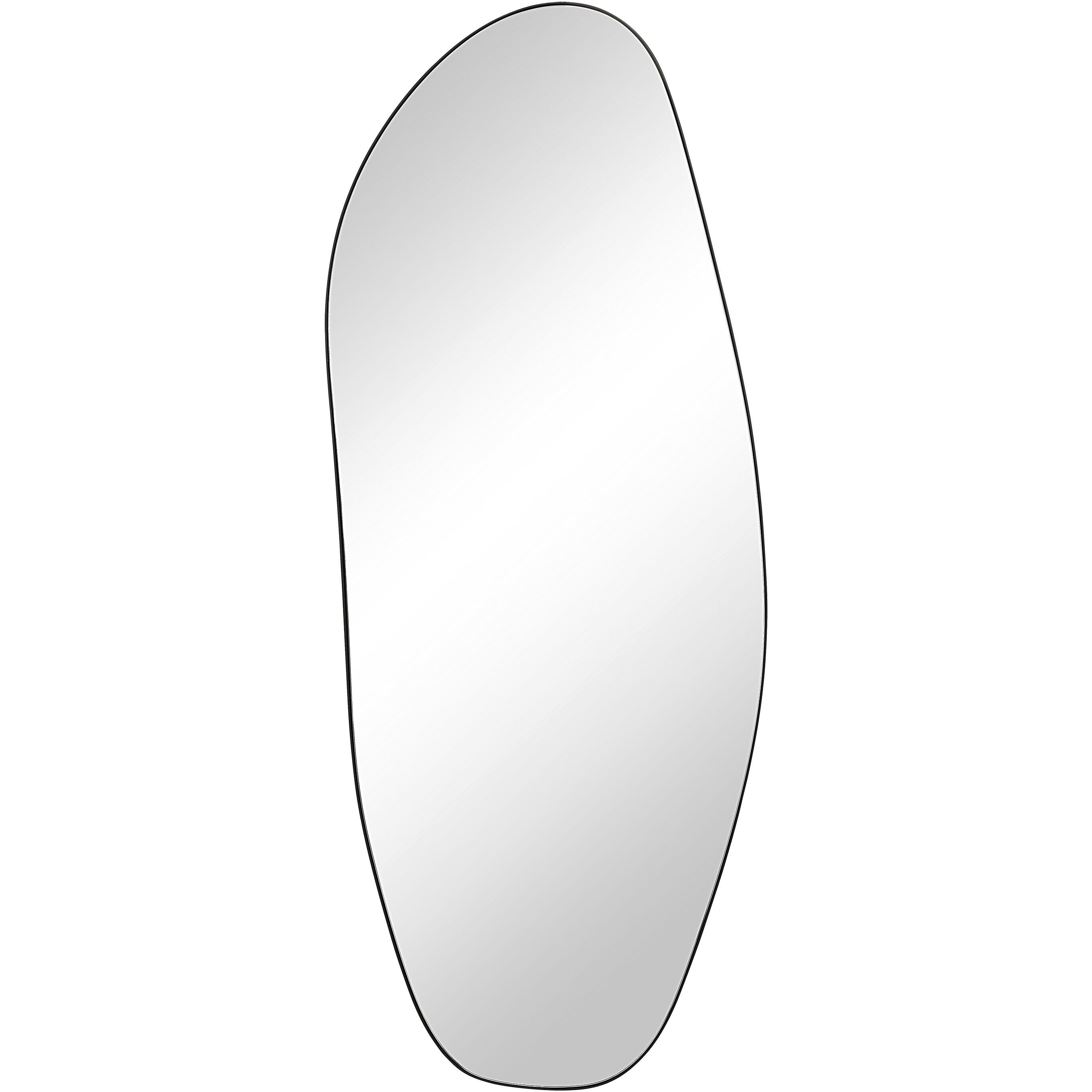 Enina 65 X 25.5 inch Matte Black Wall Mirror