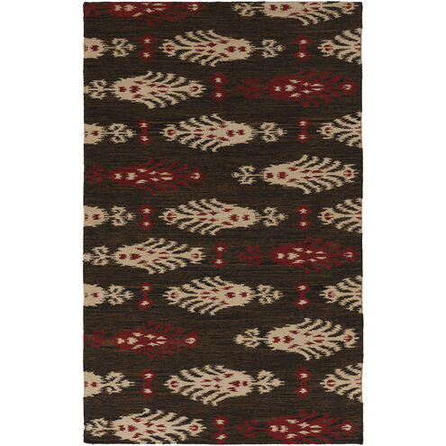 Frontier 156 X 108 inch Dark Brown, Wheat, Tan, Burnt Orange Rug