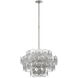 Julie Neill Gianna LED 24 inch Burnished Silver Leaf Chandelier Ceiling Light