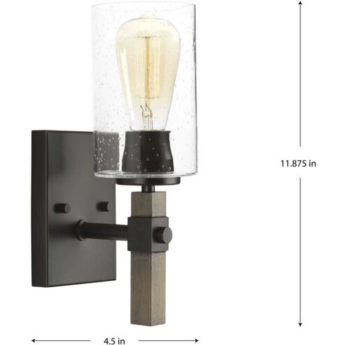 Barnes Mill 1 Light 5 inch Antique Bronze Bath Vanity Wall Light