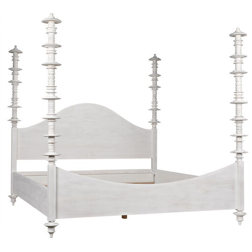 Ferret White Wash Bed, Eastern King