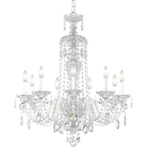 Sterling 9 Light 27 inch Silver Chandelier Ceiling Light in Polished Silver, Sterling Heritage