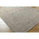 Kimberly 108 X 72 inch Warm Grey / Metallic - Silver / Sage Handmade Rug in 6 x 9