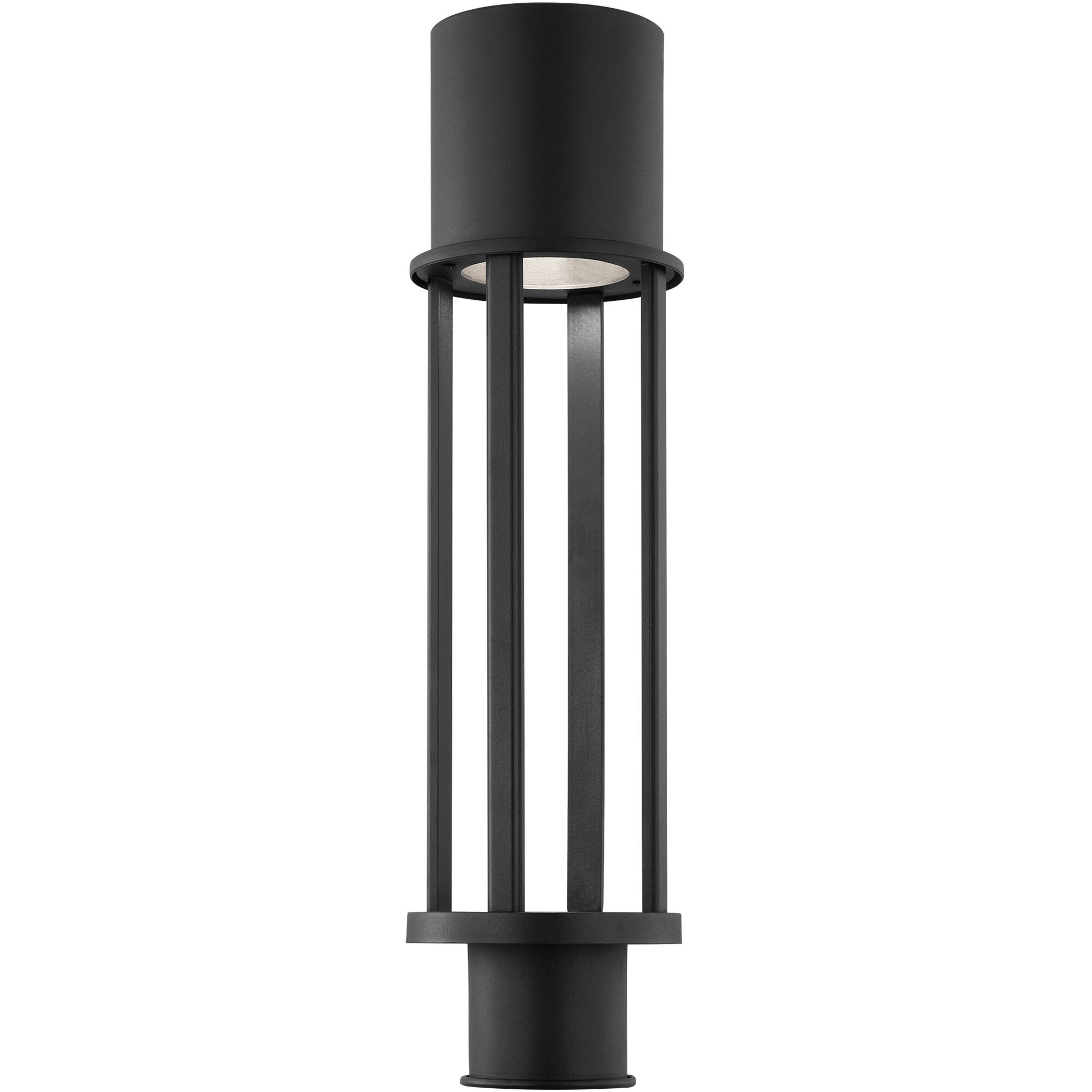Union LED 21.25 inch Black Post Lantern