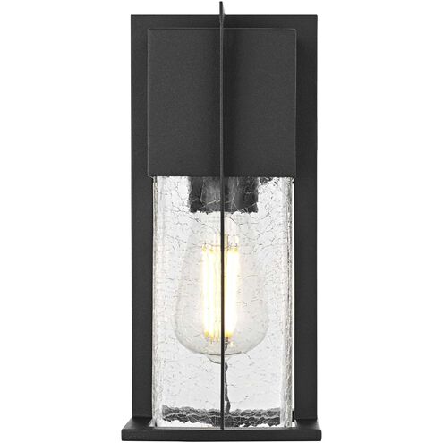 Janney 1 Light 11.5 inch Black Outdoor Wall Sconce