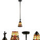 Evelyn 1 Light 7 inch Mica Black Mini Pendant Ceiling Light