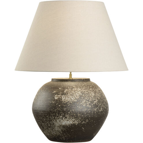 Mako 19 inch 100.00 watt Brown Table Lamp Portable Light