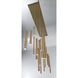 Santana LED 10 inch Brass Chandelier Ceiling Light