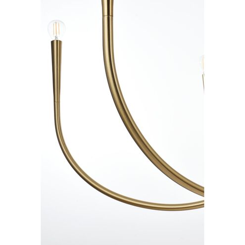 Layne 6 Light 50 inch Gold Chandelier Ceiling Light
