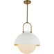 Alora Mood Harper 1 Light 15.75 inch White Pendant Ceiling Light