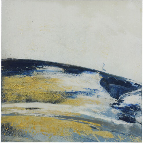 Cameron Blue and Yellow and Beige and Multicolor Wall Art