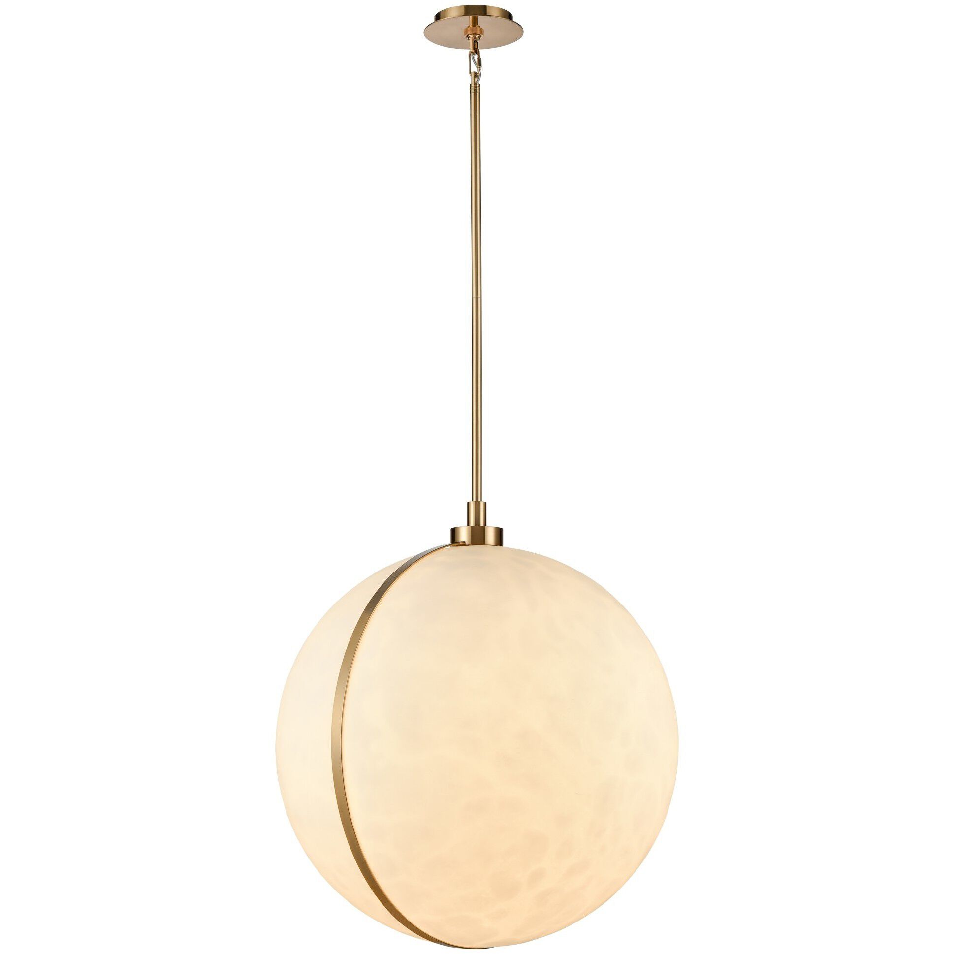 Lumis 1 Light 23.75 inch Lacquered Gold Pendant Ceiling Light