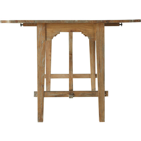 Faulner 60 X 31.25 inch Aged Natural Grey / Texture Black Iron Dining Table