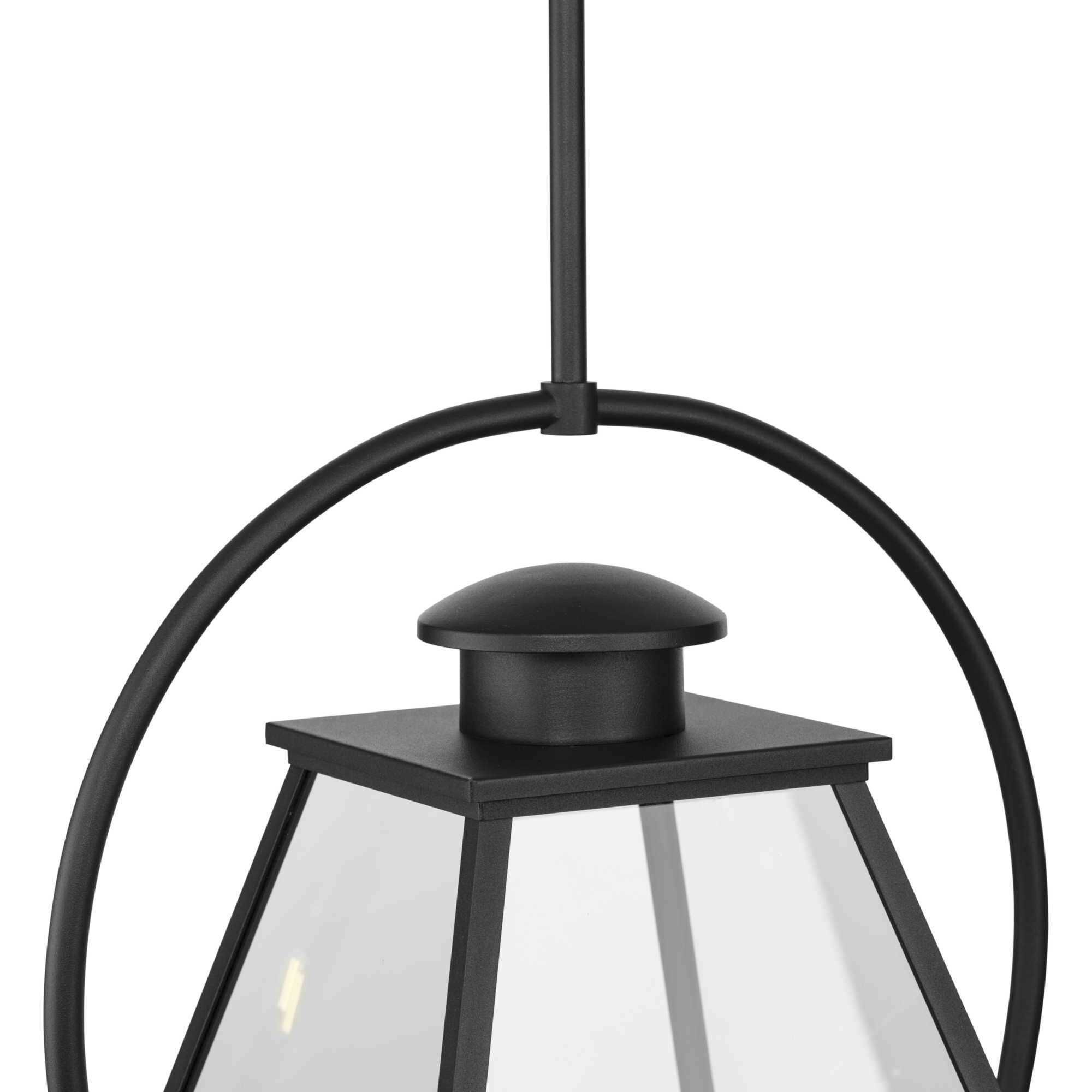 Bradshaw 1 Light 12 inch Textured Black Outdoor Hanging Lantern, Design Series