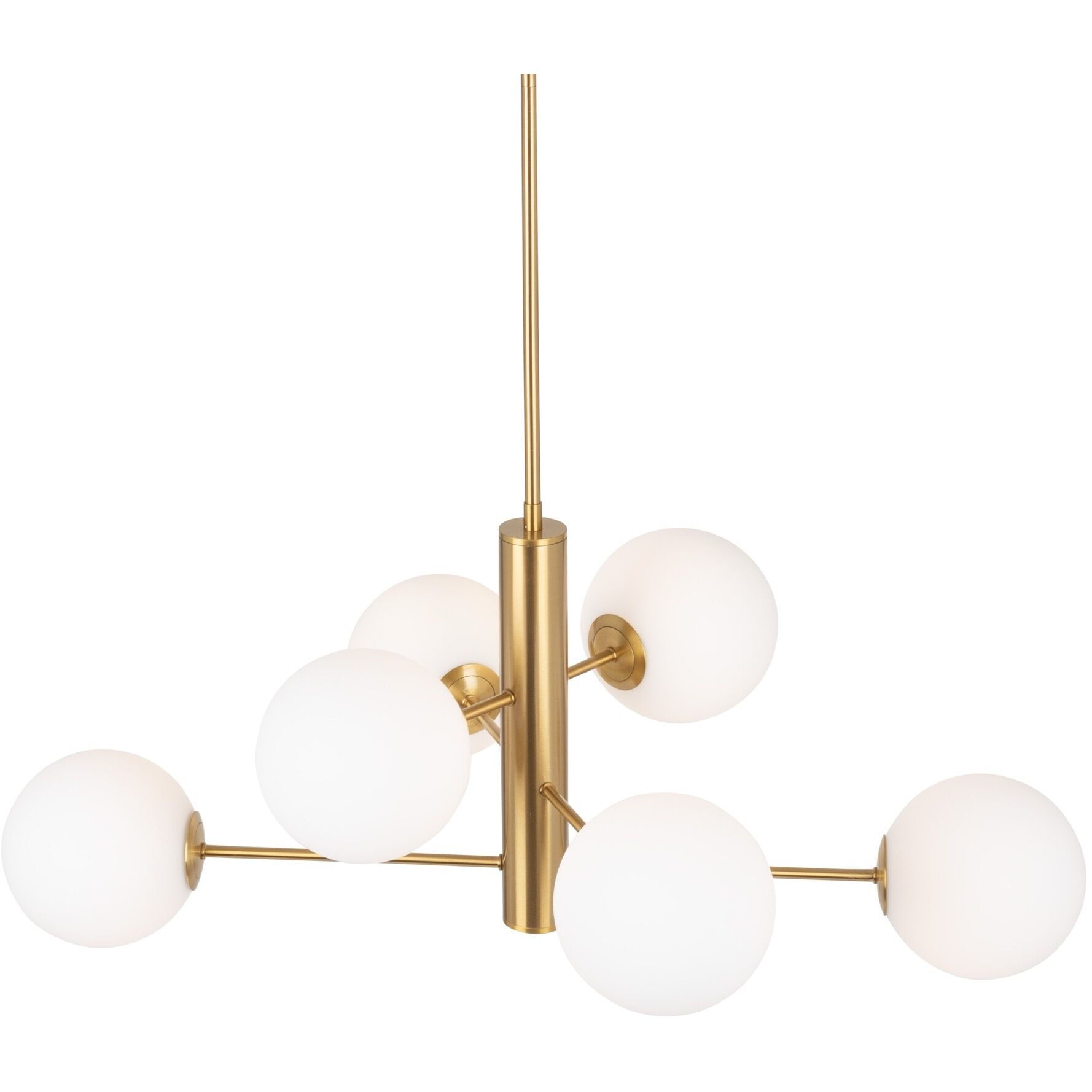 Aurelia LED 23 inch Brass Down Chandeliers Ceiling Light