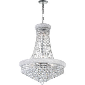 Empire 17 Light 24 inch Chrome Down Chandelier Ceiling Light