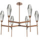 Aalto LED Burnished Bronze Chandelier Ceiling Light, Round Belvedere