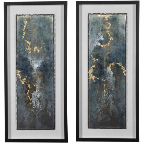 Glimmering Agate 43.5 X 19.5 inch Abstract Prints, Set of 2