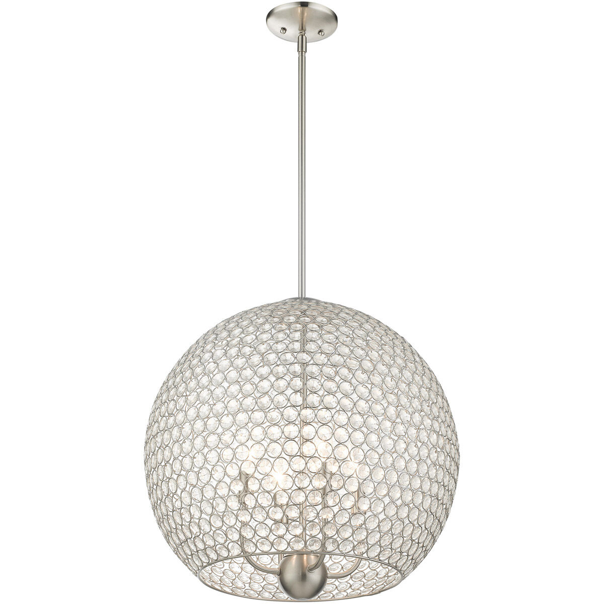 Oldwick 1 Light 8 inch Brushed Nickel Pendant Ceiling Light