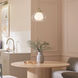 Nella 1 Light Champagne Bronze Pendant Ceiling Light
