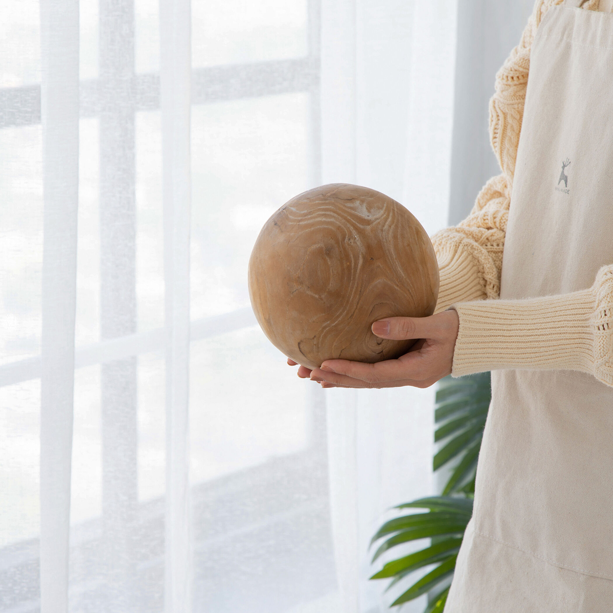 Anita Natural Decorative Ball, Set of 3