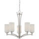 Pittman 5 Light 24 inch Brushed Nickel Chandelier Ceiling Light