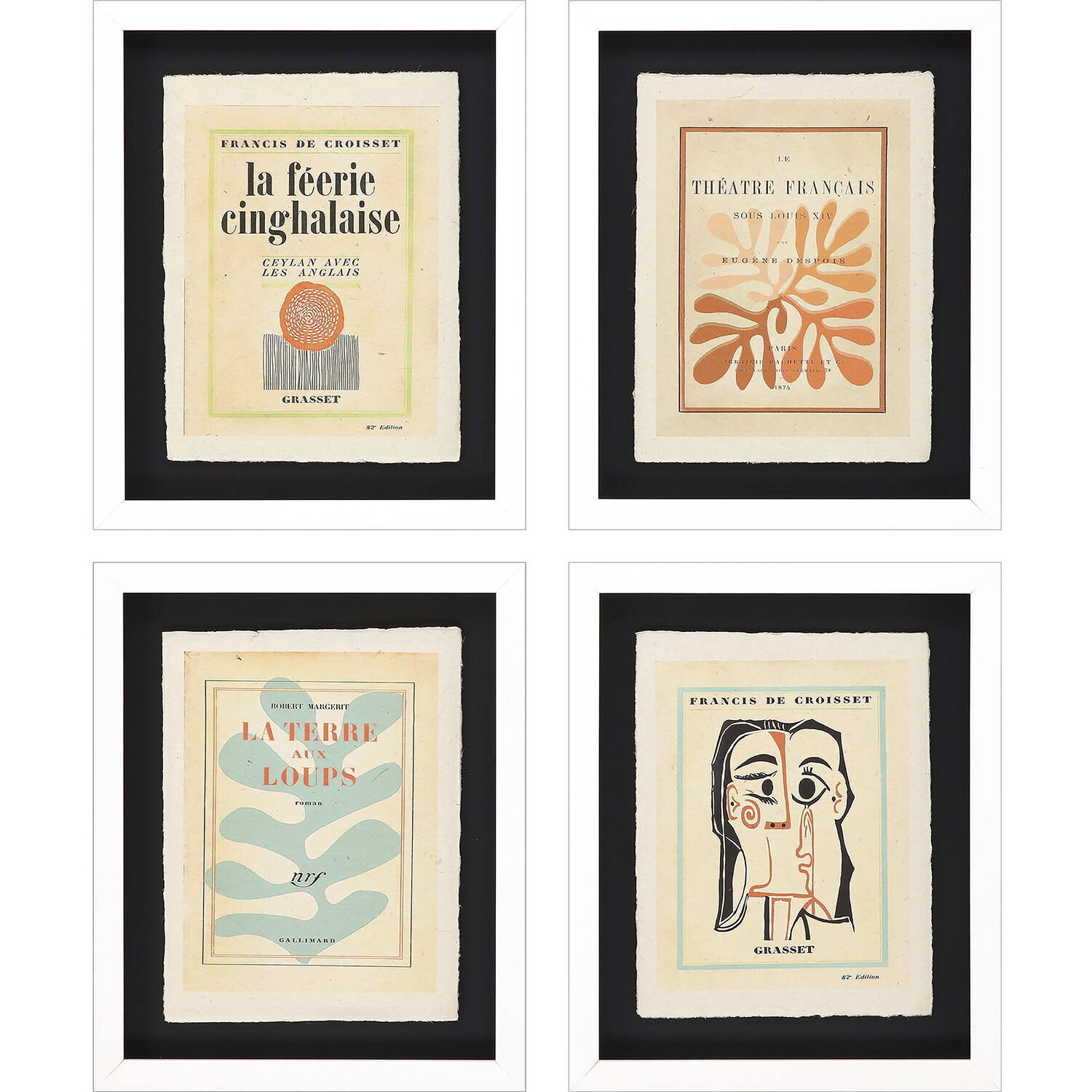 Lepal Multi and Beige and Red and Blue Framed Art